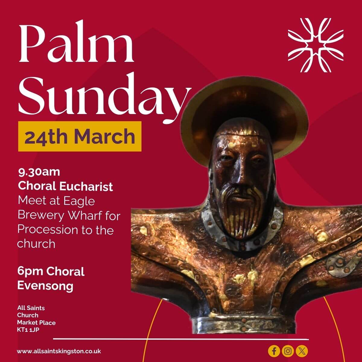 24th March 2024 -  Palm Sunday (Choral Evensong).
